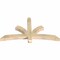 Ekena Millwork Davenport Rough Sawn Timber Gable Bracket, Douglas Fir, 60"W x 32"H x 4"D x 4"F, 13/12 Pitch GBW060X32X0404DAV00RDF - alternate 3